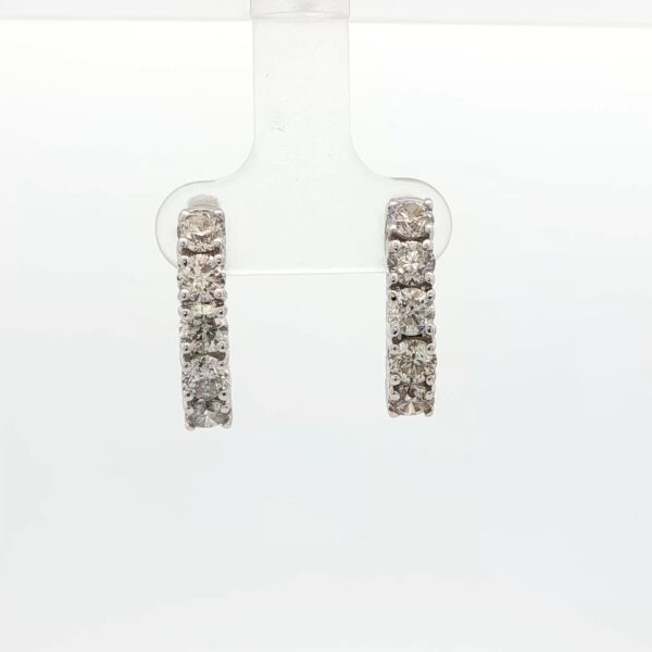 14K WG Diamond Hoop Earrings (2.50 cttw.)