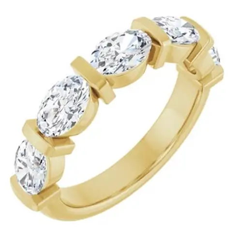 14K Yellow Gold 1 7/8 CTW Natural Diamond Anniversary Band