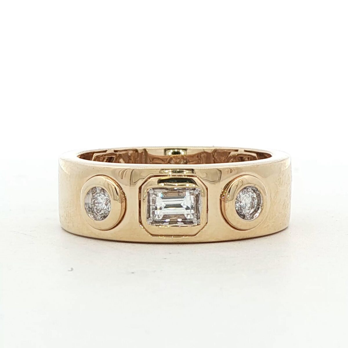 14K YG 3-Stone Diamond Ring (.29 cttw.)